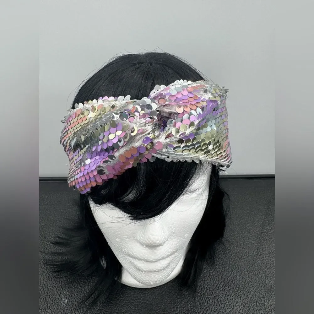 3/$20 Cara New York Sequence Purple Pink Silver Headband